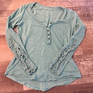 Long sleeve t shirt with design on sleeves